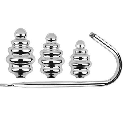 Ribbed Hook 8826 Anal Set GreatBenefit Screw-in 0702